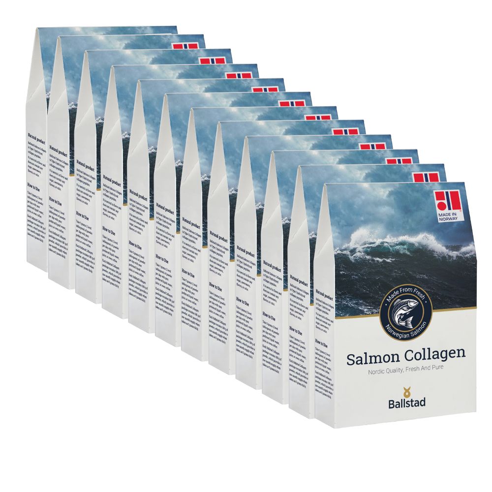 Peptides de collagène de poisson purs norvégiens - 12 mois