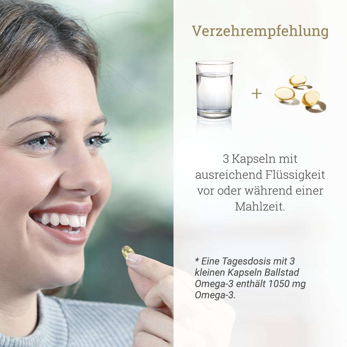 Frische Omega-3 Fischöl-Kapseln - 3 Monat