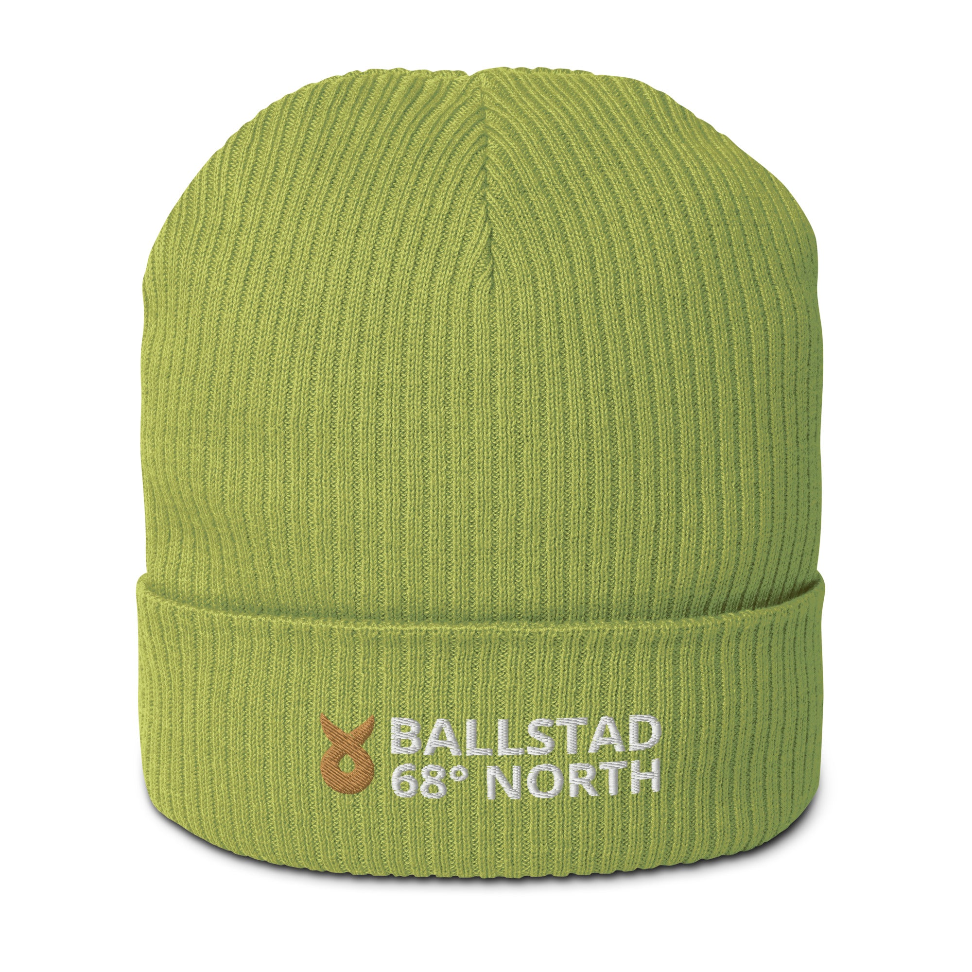 Ballstad X - 68° North - Gerippte Bio-Beanie