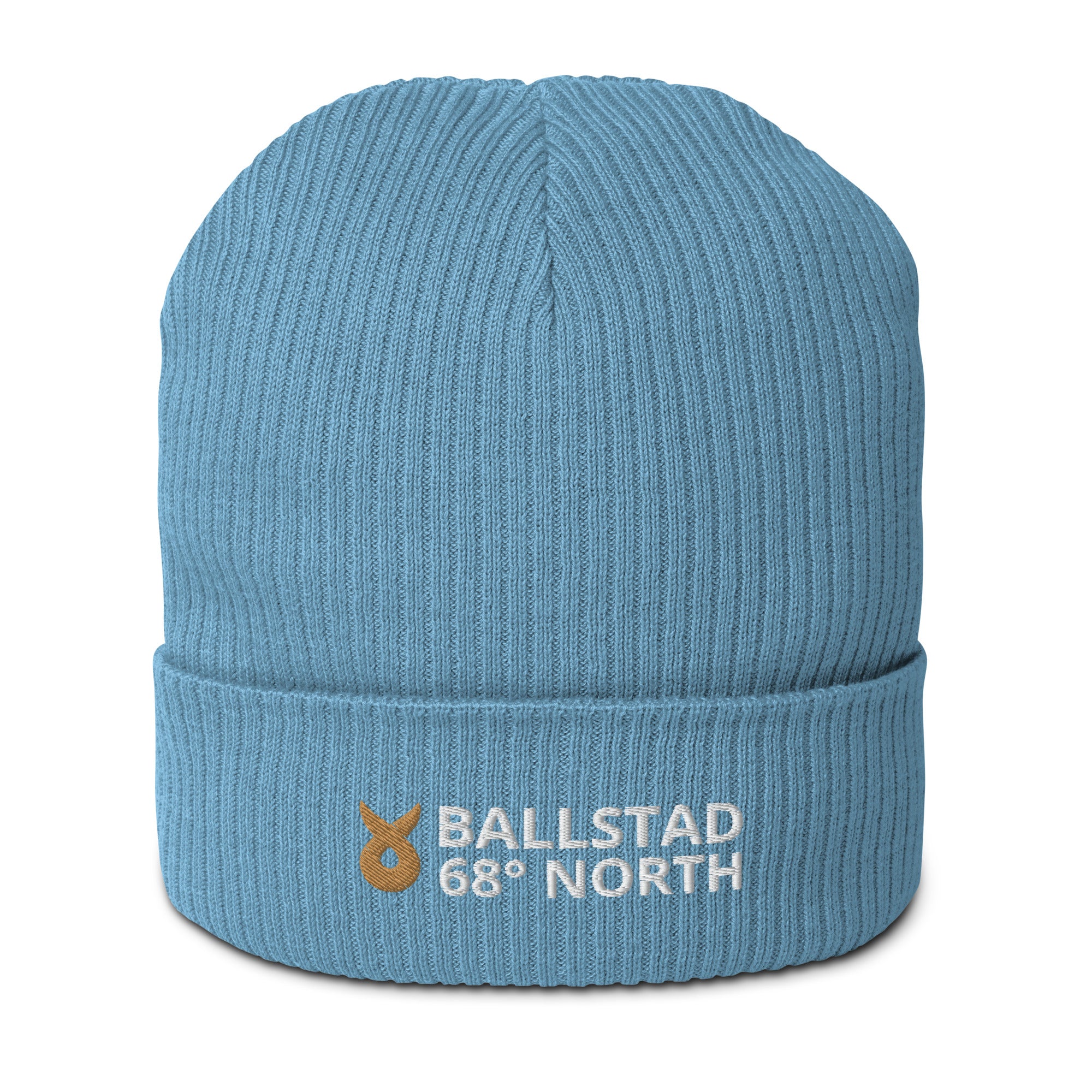 Ballstad X - 68° North - Gerippte Bio-Beanie