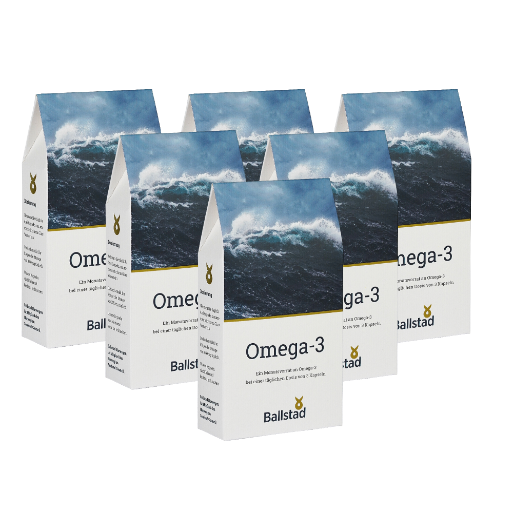 Frische Omega-3 Fischöl-Kapseln - 6 Monat