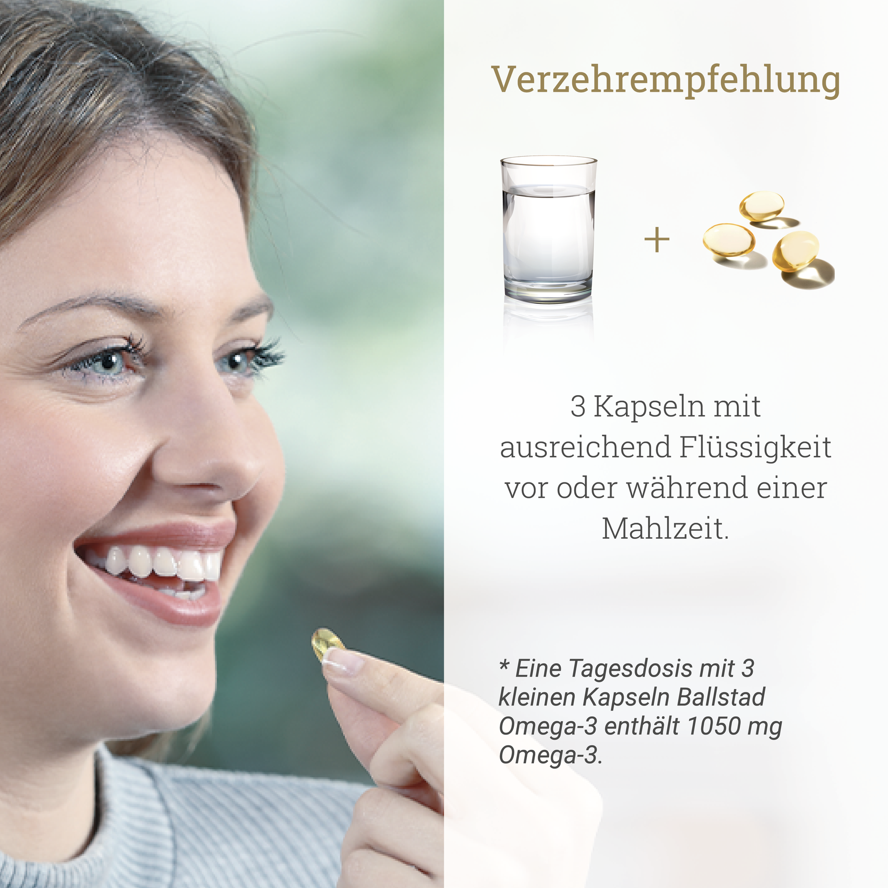 Frische Omega-3 Fischöl-Kapseln - 3 Monat