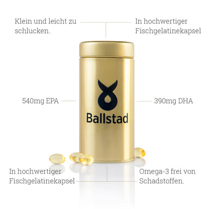 Frische Omega-3 Fischöl-Kapseln - 12 Monat